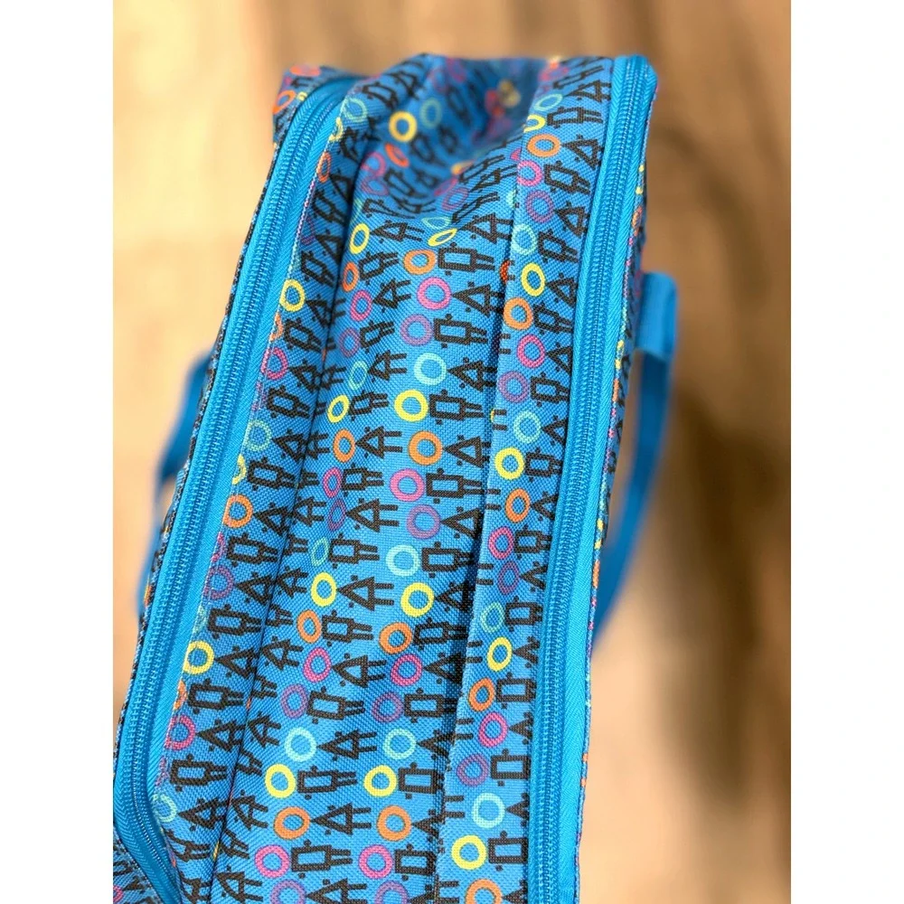 Yoobi Pharrell Williams i am OTHER Blue Geometric Laptop Backpack Y2K Streetwear